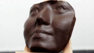 3D printed chocolate face