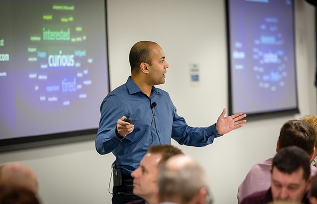 Raghu Shenoy,hosting the delivery manager community event