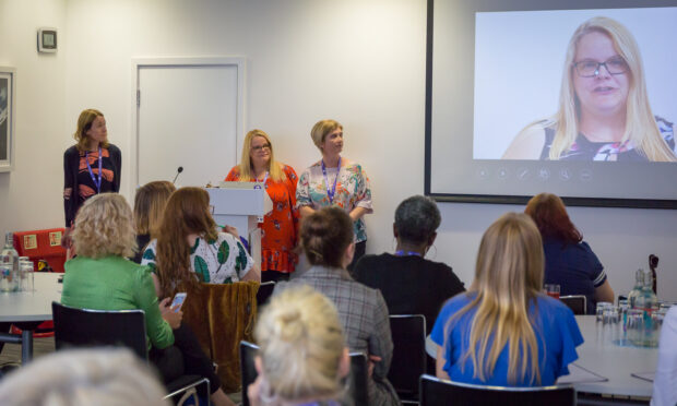 Lisa, Jane and Julie presenting at Women in Digital