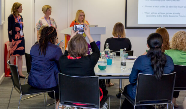 Lisa, Julie and Jane tell the Digital Voices story at Women in Digital