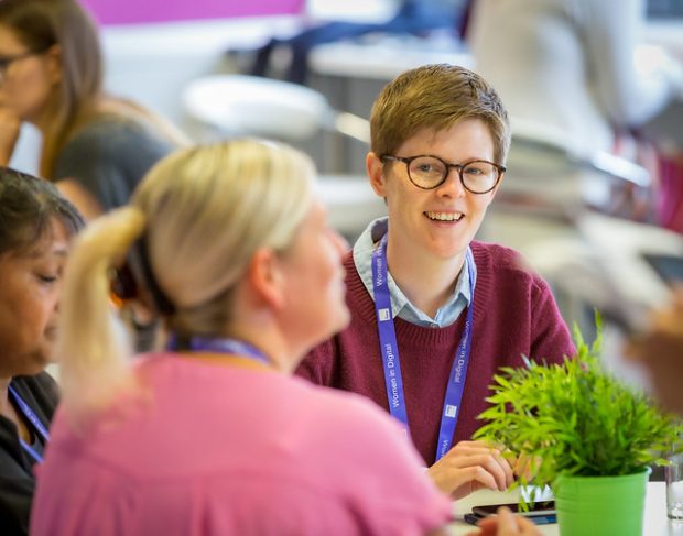 Women taking part in the Women in Digital event