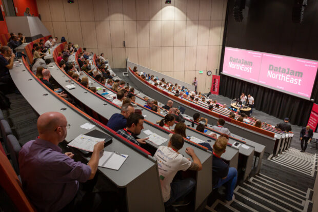 The lecture theatre at DataJam North East