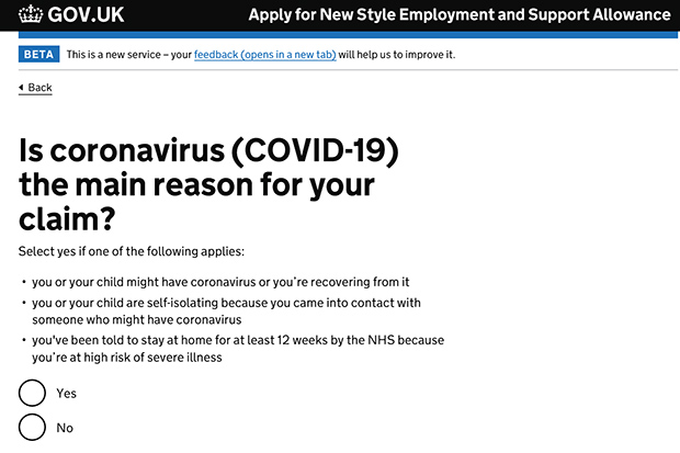 COVID-19 content updated on Apply for New Style Employment and Support Allowance