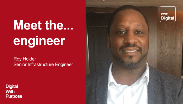 Meet the engineer card showing senior infrastructure engineer Roy Holder