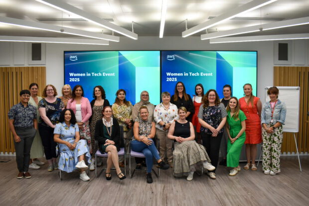 Group image of Women in Tech attendees